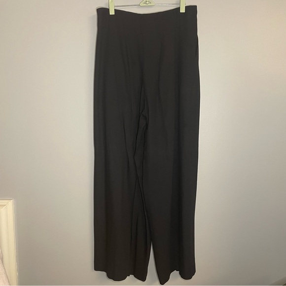 THE LIMITED 35%Wool 65%Rayon Wide Leg Pant - Black SZ/12 - Picture 5 of 12